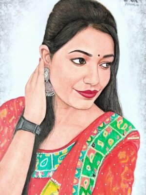 Realistic colour portrait