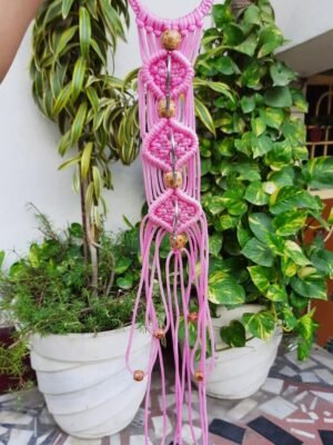 Macramé keychains holder