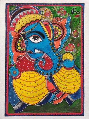 Ganpati Madhubani painting