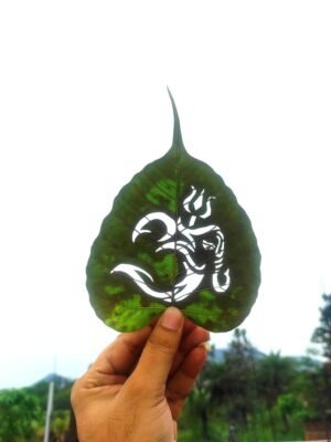 Ganpati leaf art