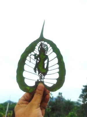 Krishna leaf art