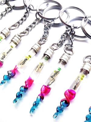 Personalised rice grain keychain